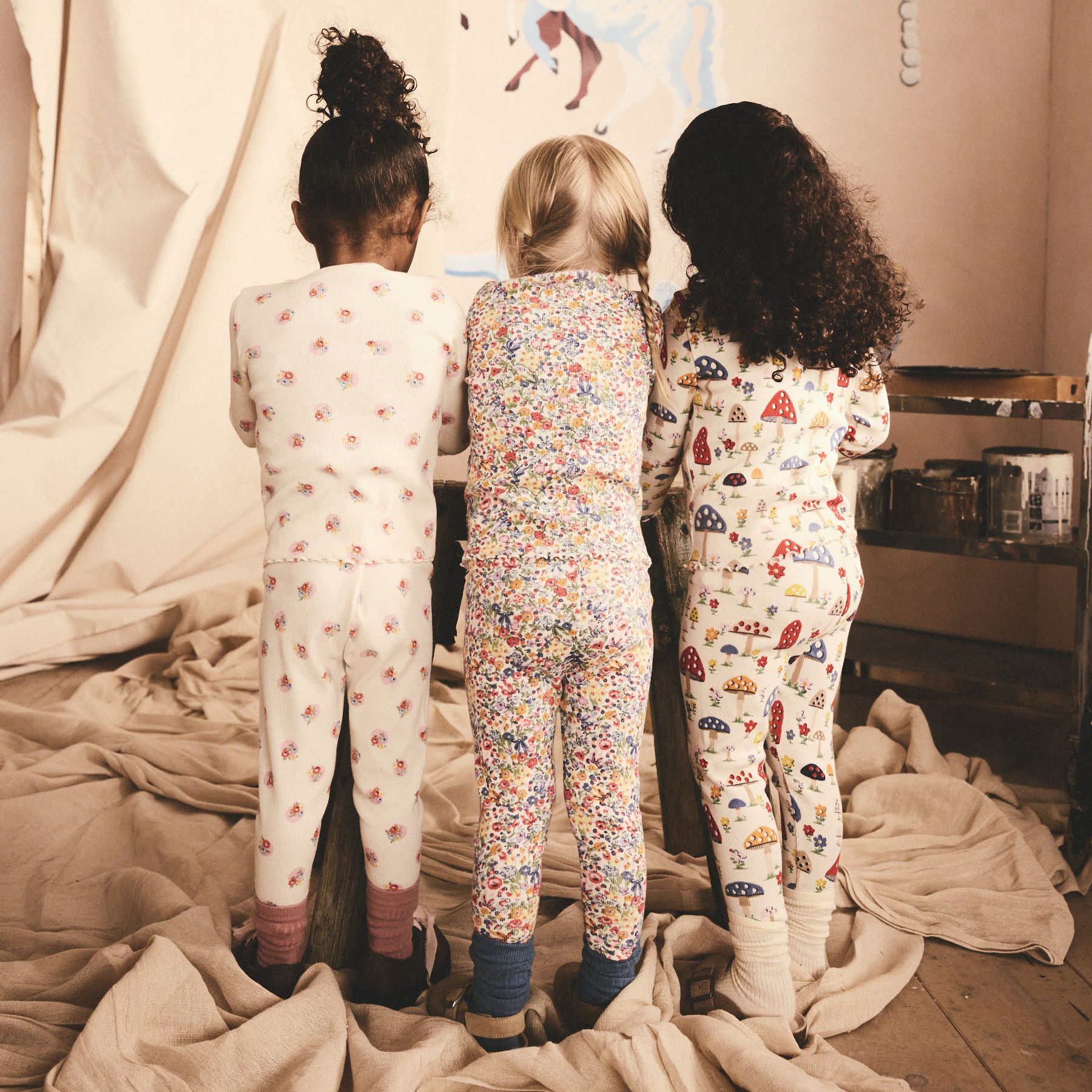 キッズ レギンス3枚セット