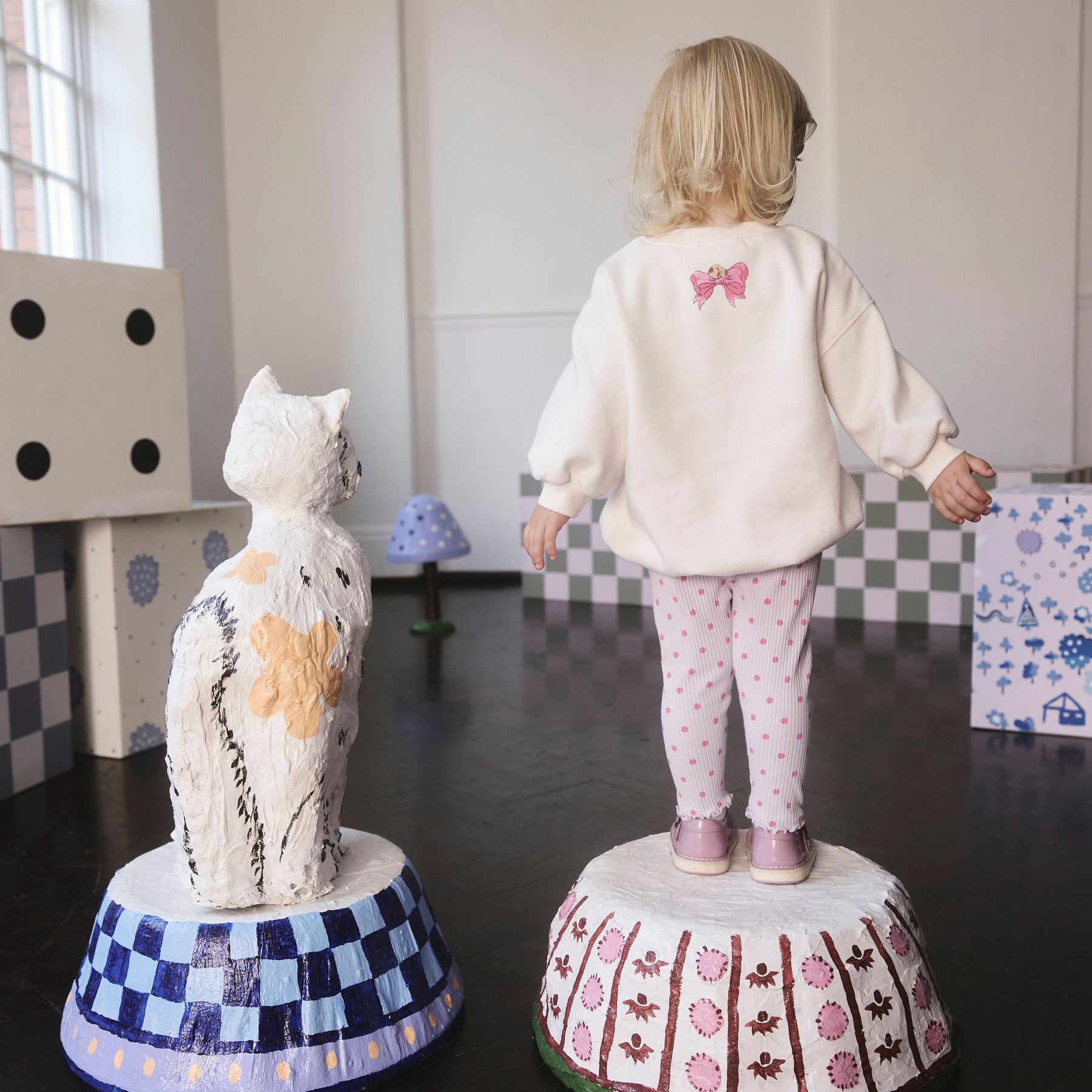 キッズ スウェット&レギンスセット Cat