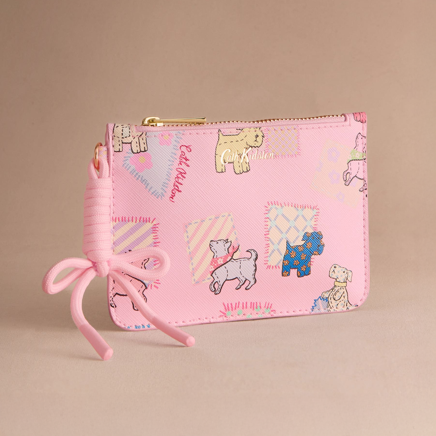 9/5まで　ラシュトン？ガンド社？　キャット ジップドパースTeddy Dog | Cath Kidston 日本公式オンラインストア