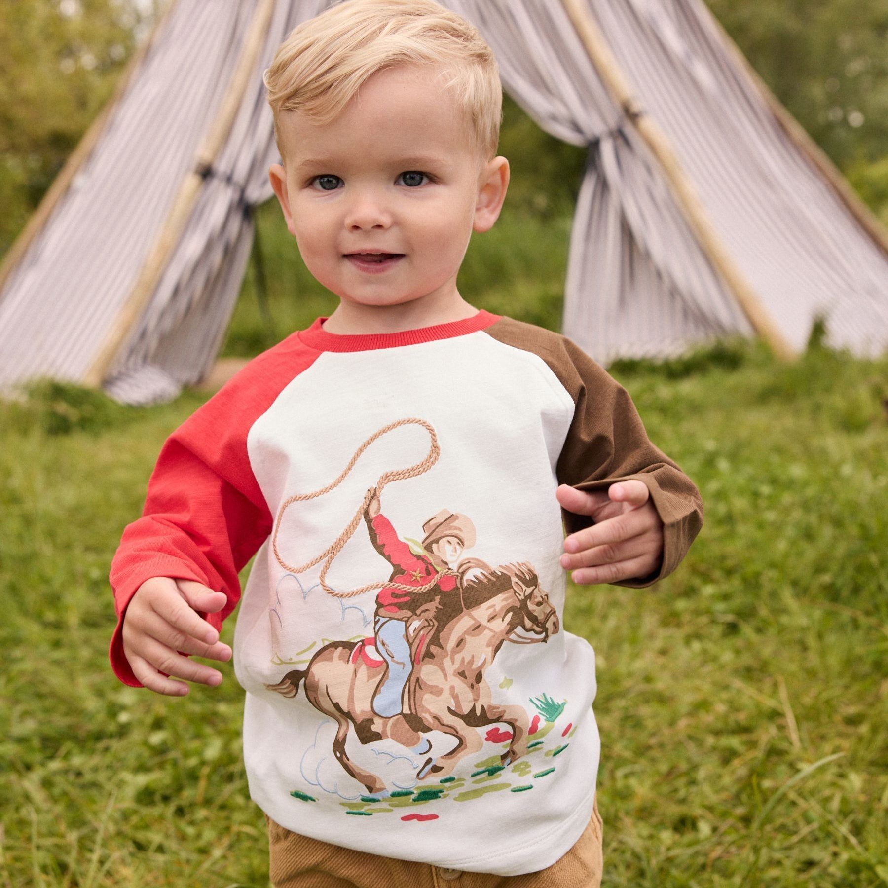 キッズ ロングスリーブTシャツ Cowboy