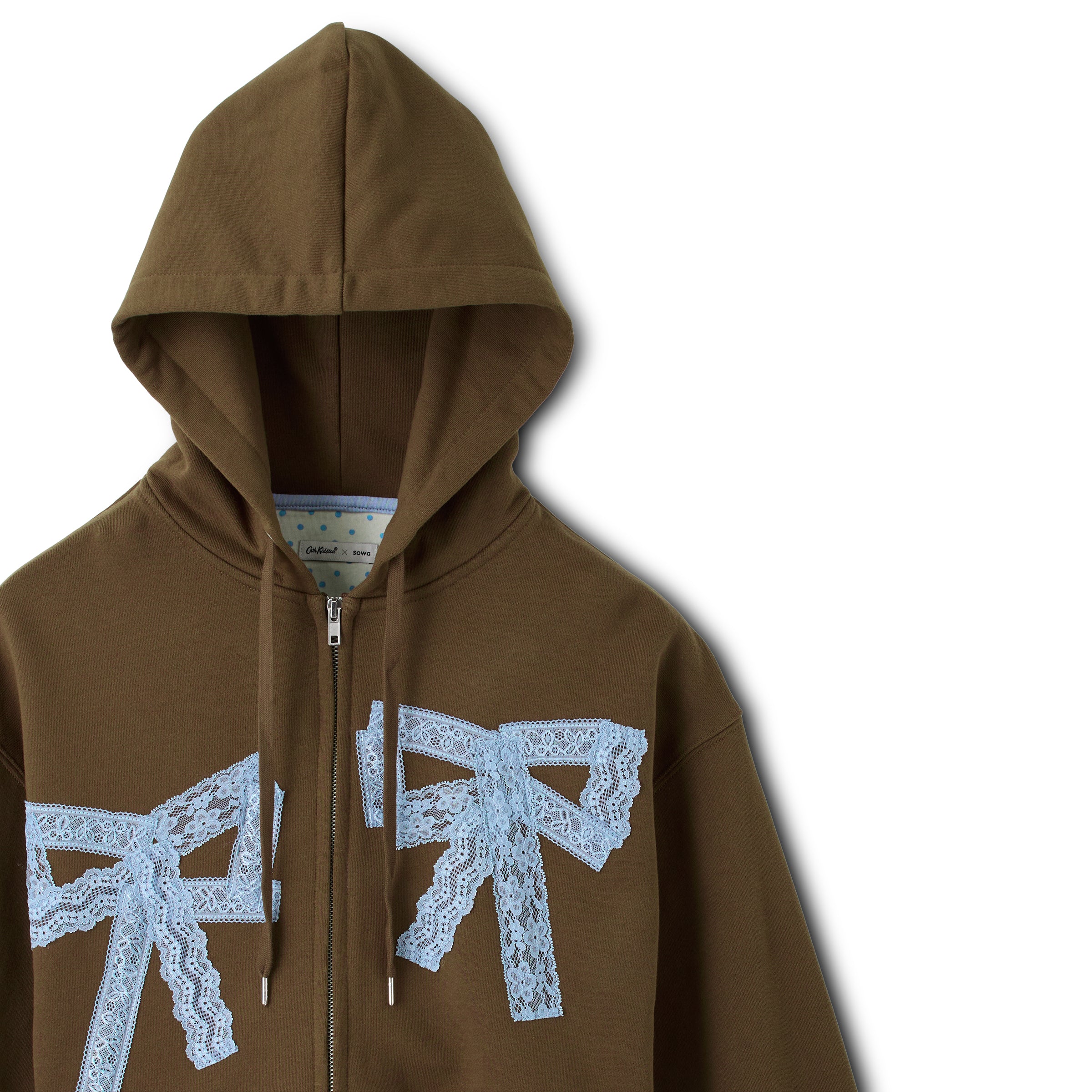 CK×sowa レースリボンフーディー