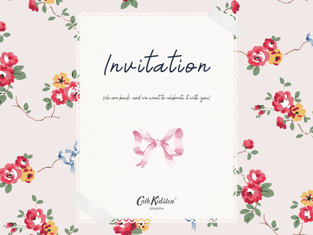 【フォロワー限定】Cath Kidston 表参道店オープニング記念レセプションパーティーご招待！