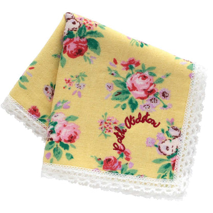 大判 表ガーゼ・裏タオルハンカチ（28cm）ICON FLORAL
