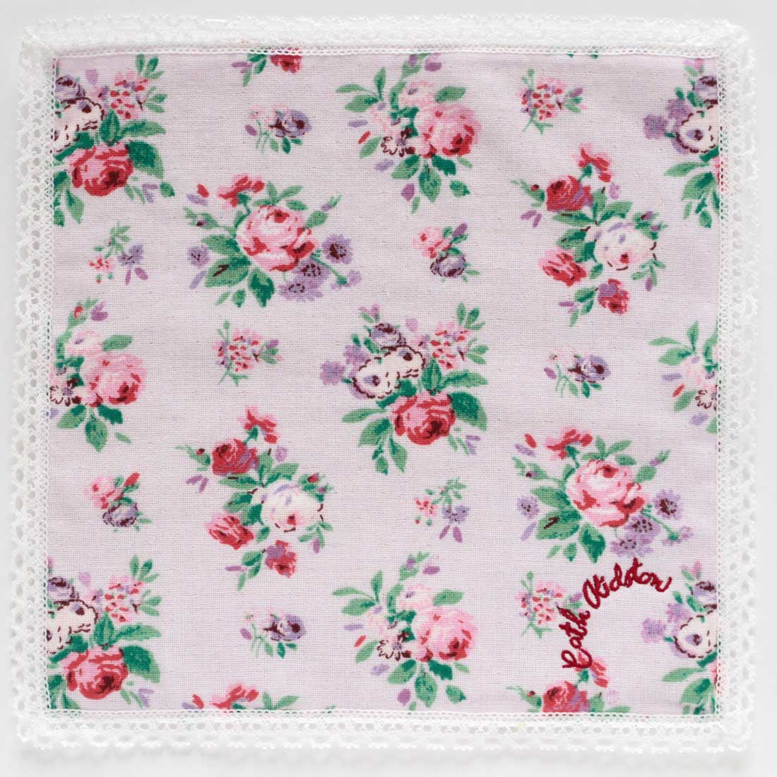 大判 表ガーゼ・裏タオルハンカチ（28cm）ICON FLORAL