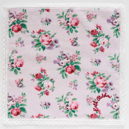 大判 表ガーゼ・裏タオルハンカチ（28cm）ICON FLORAL