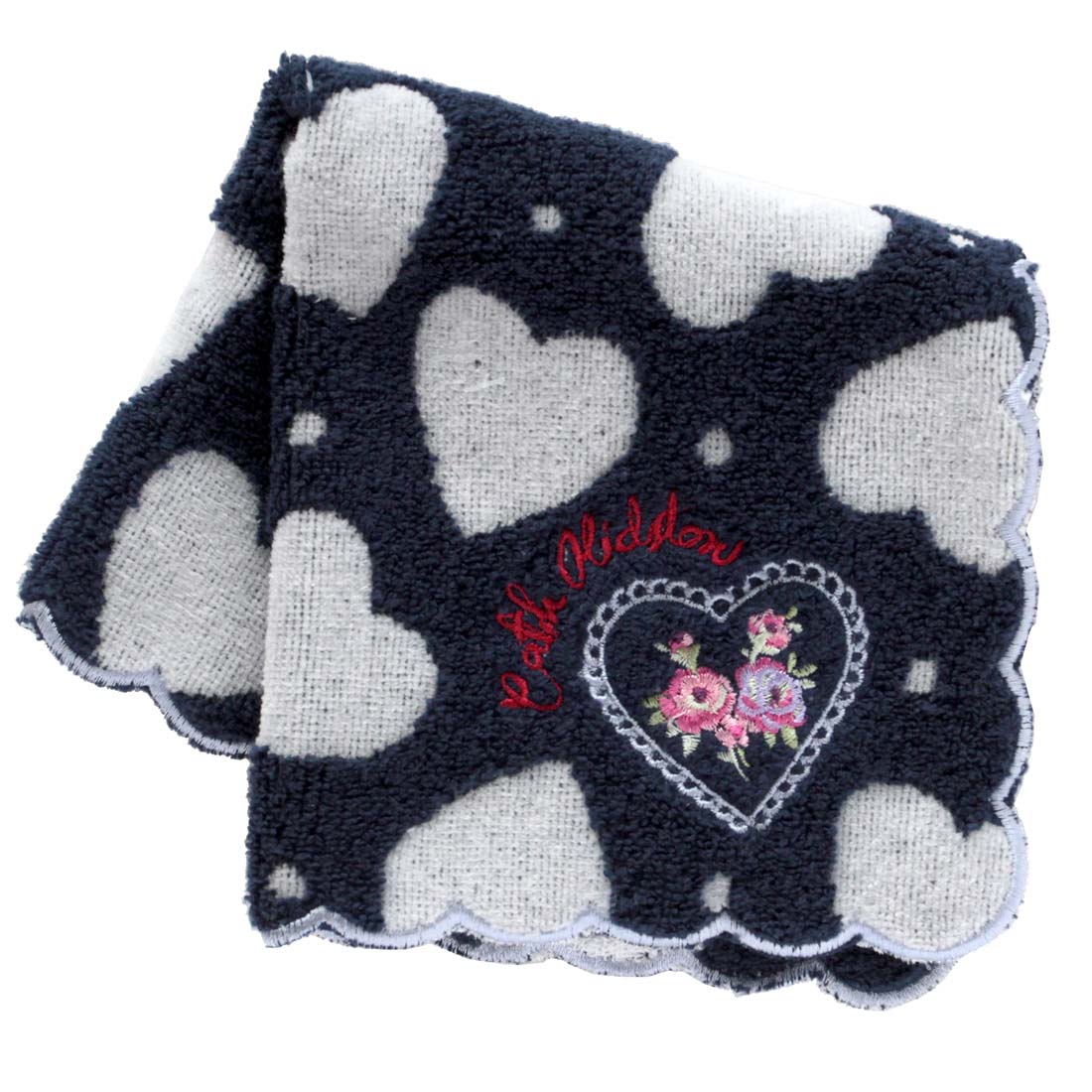 大判 タオルハンカチ（28cm）LACE HEARTS TILE | Cath Kidston 日本