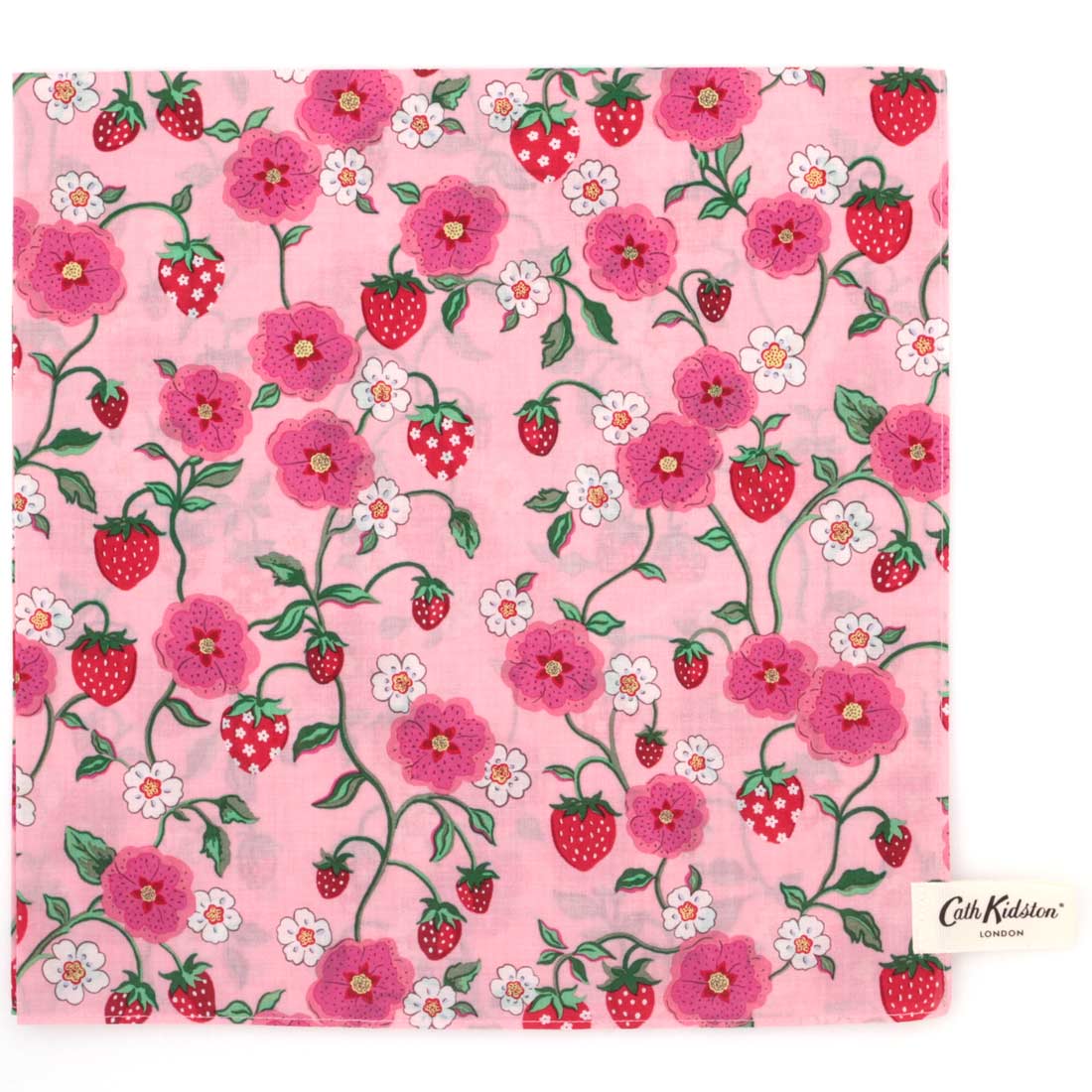 いちごプリントハンカチ | Cath Kidston 日本公式オンラインストア