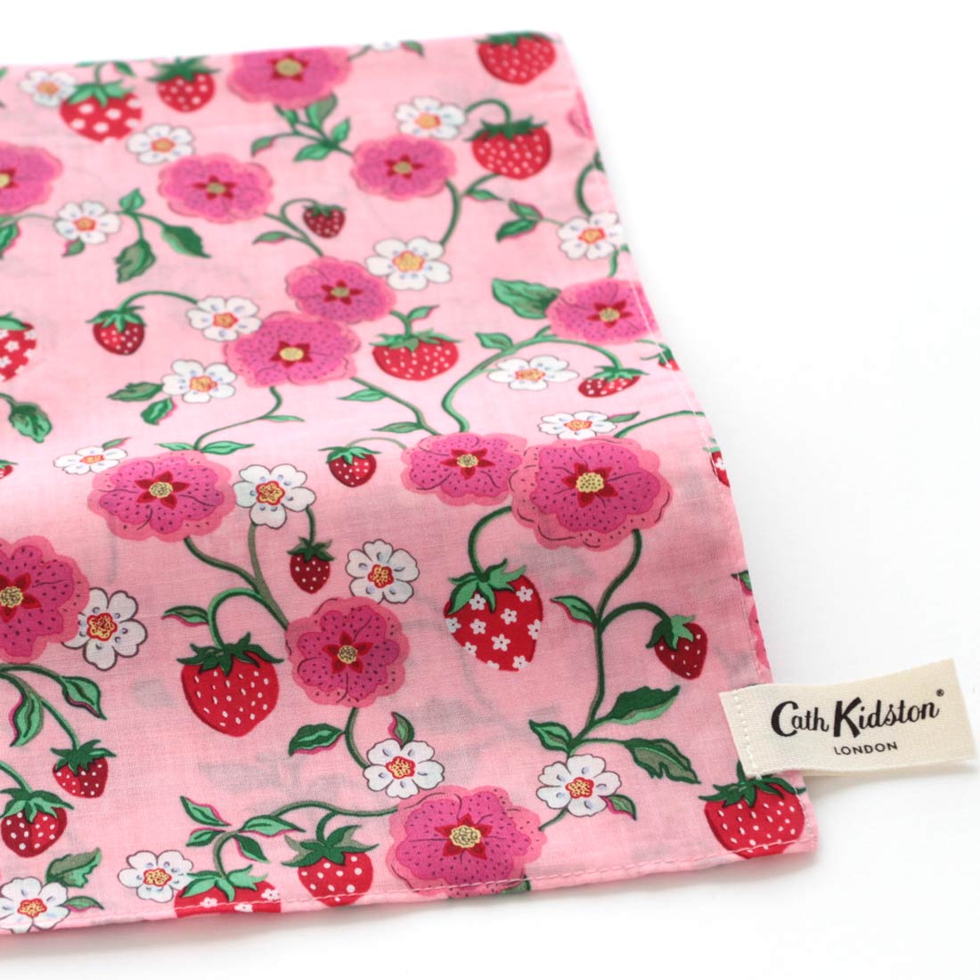 いちごプリントハンカチ