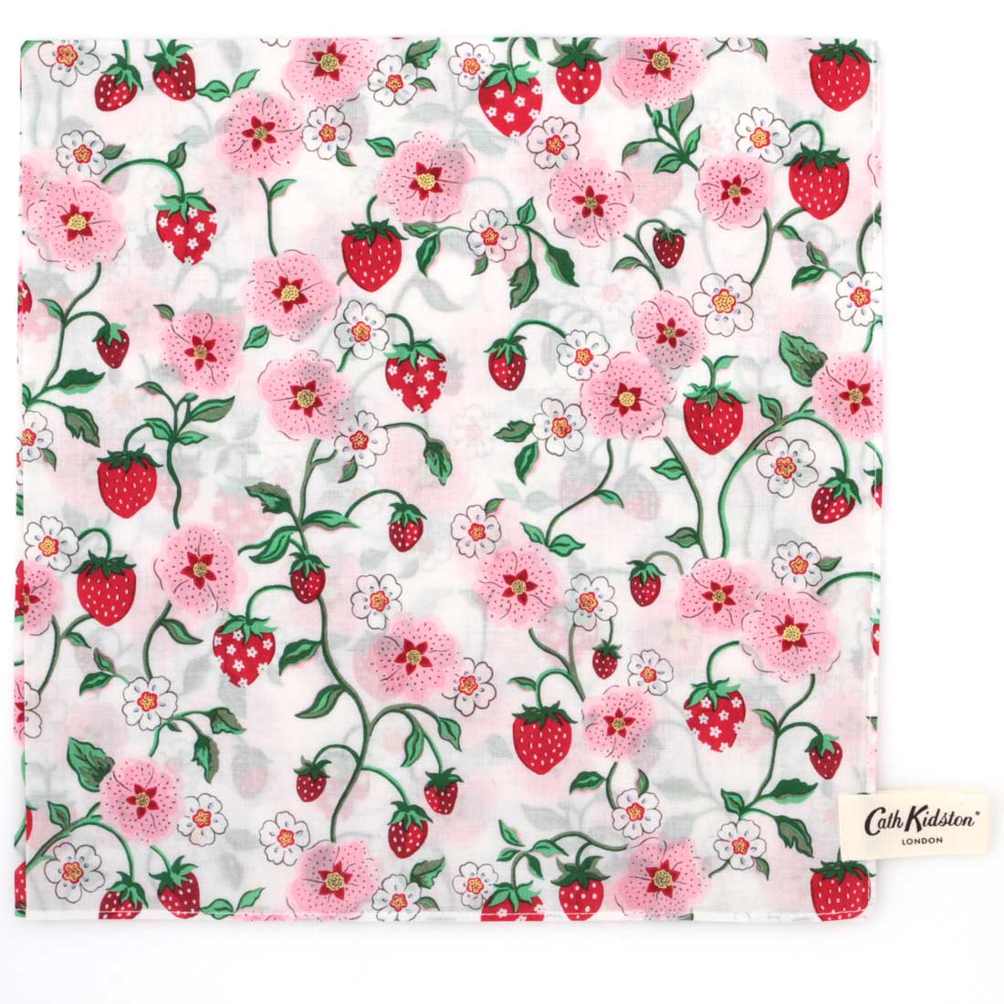 いちごプリントハンカチ | Cath Kidston 日本公式オンラインストア