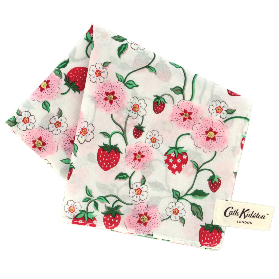 いちごプリントハンカチ