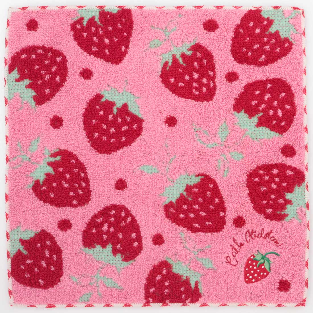 オーガンジー巾着入りいちごタオルハンカチ | Cath Kidston 日本公式