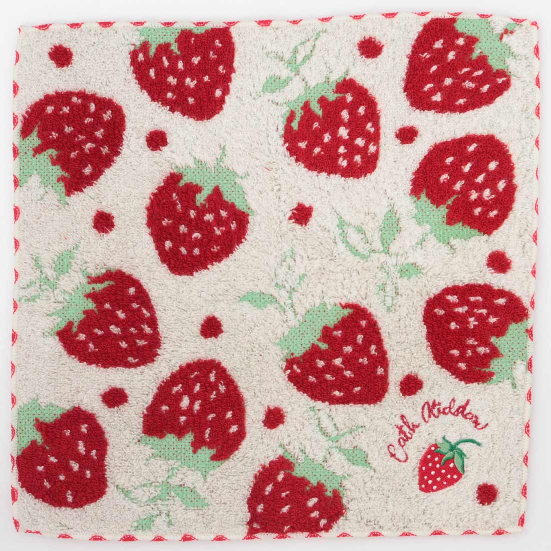 オーガンジー巾着入りいちごタオルハンカチ | Cath Kidston 日本公式