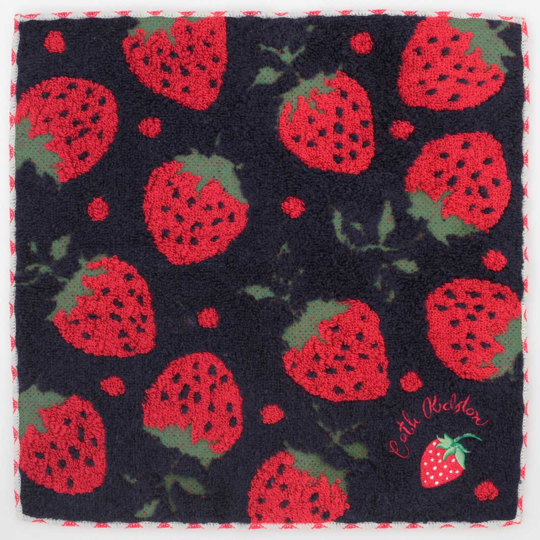 オーガンジー巾着入りいちごタオルハンカチ