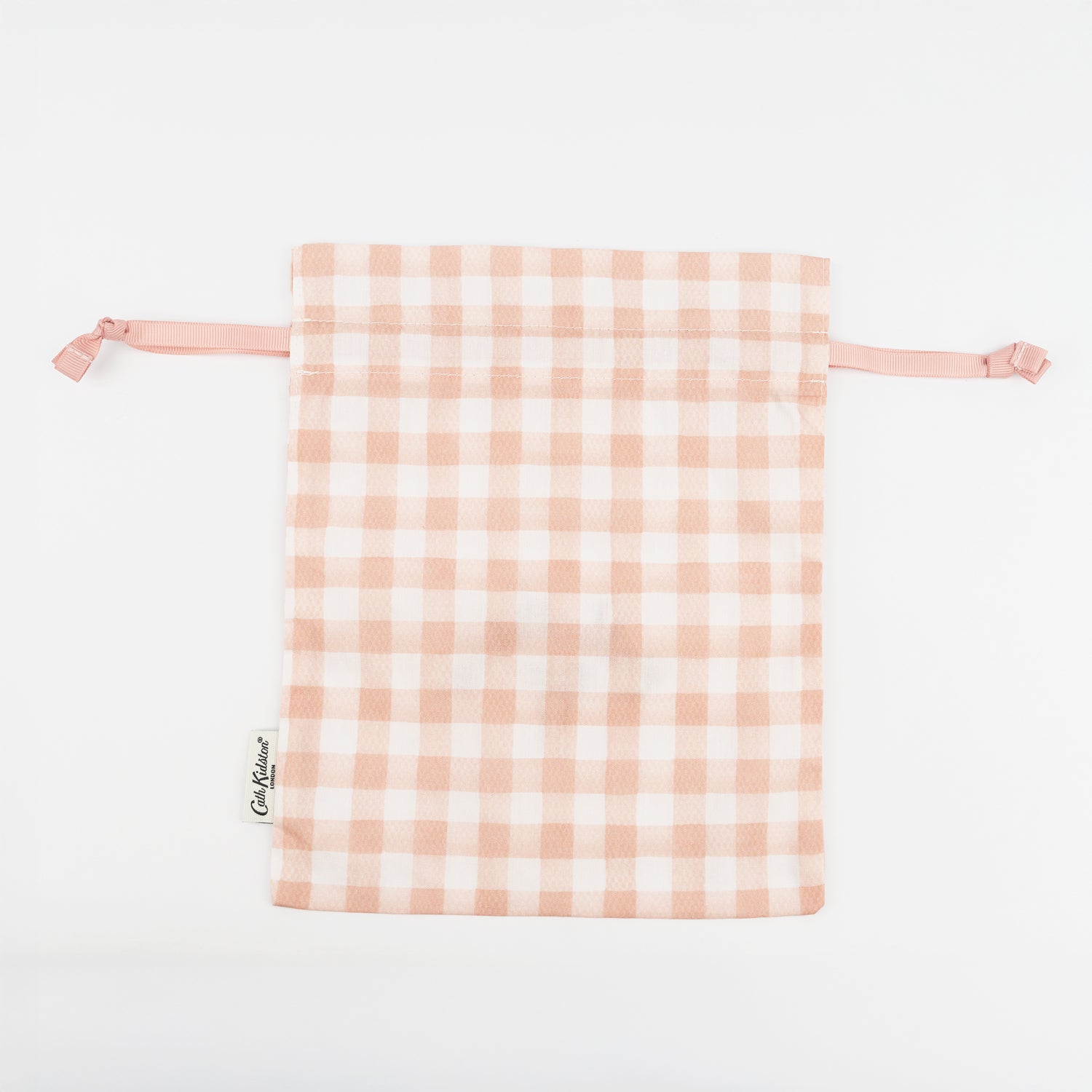 ドローストリングポーチ Painted Gingham