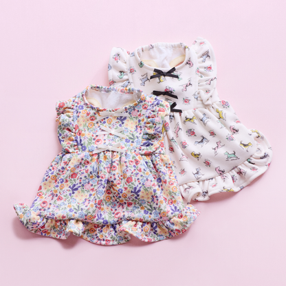 【Dog】フリルスリーブドレス