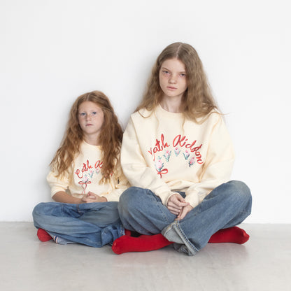 キッズ スウェット Ribbon Floral