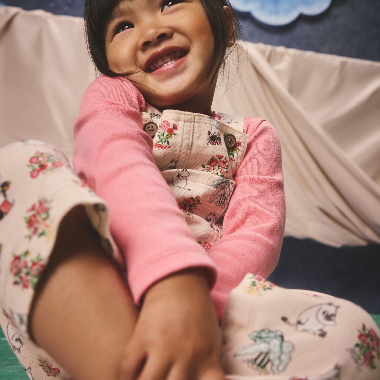 ムーミン サロペット＆トップス セット Moomin Bunches