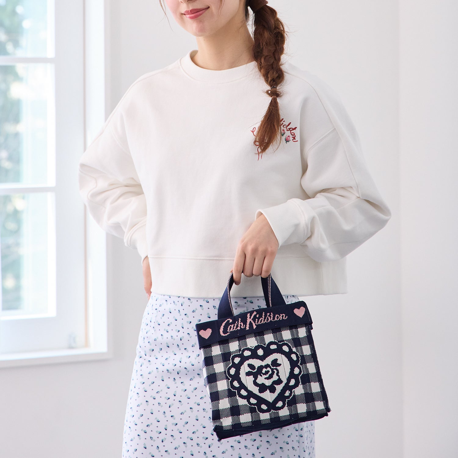CK × KNT365 Co-Knitty Gingham Rose | Cath Kidston 日本公式