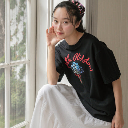 オーバーサイズ Tシャツ Flower Bunch