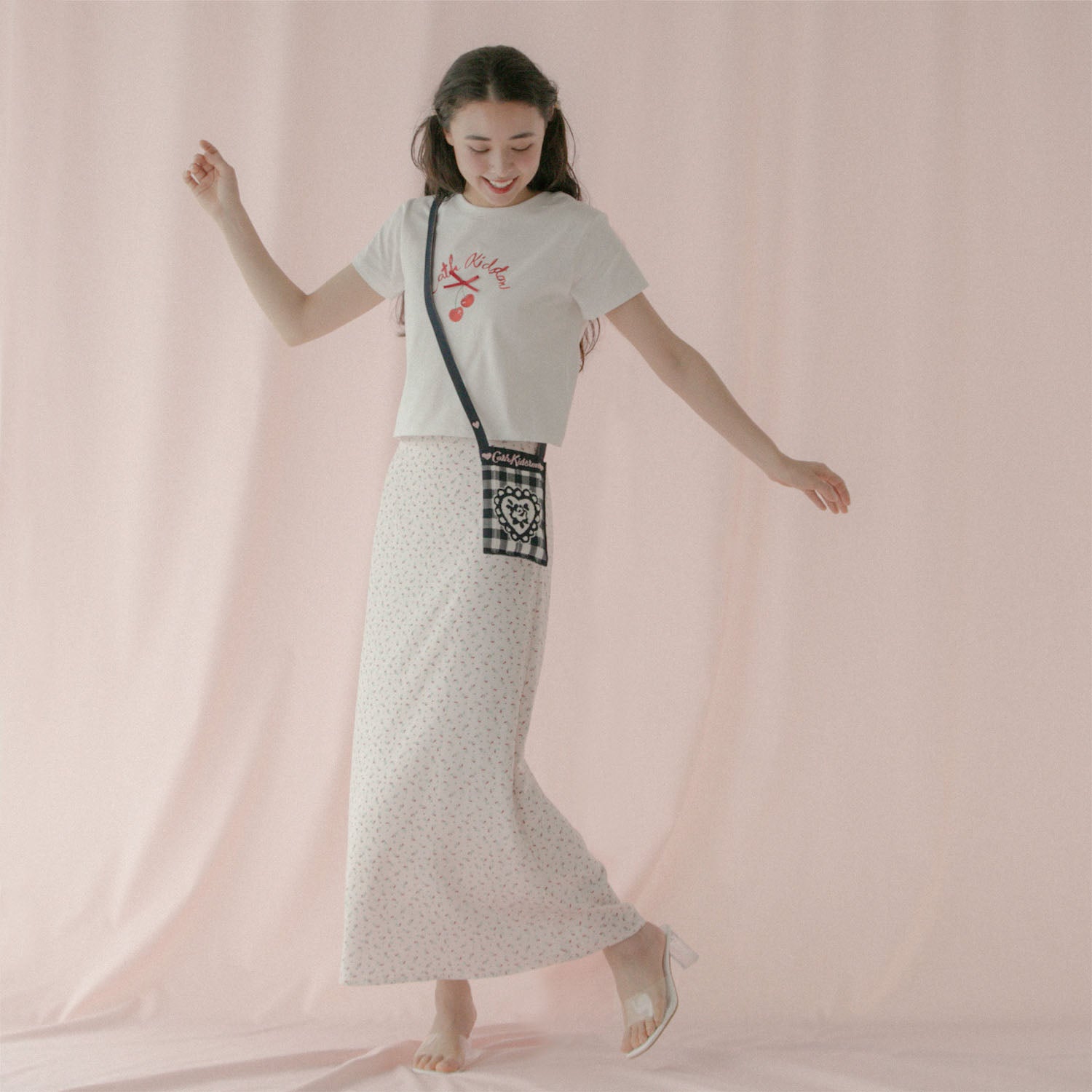 CK×KNT365 Me-Knitty Gingham Rose