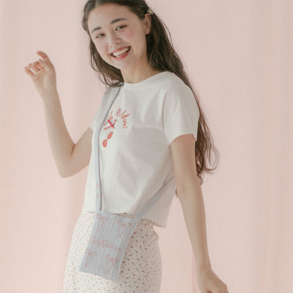 CK×KNT365 Me-Knitty Ribbon Logo