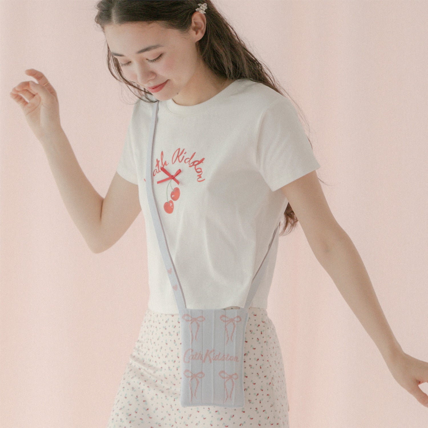 CK×KNT365 Me-Knitty Ribbon Logo