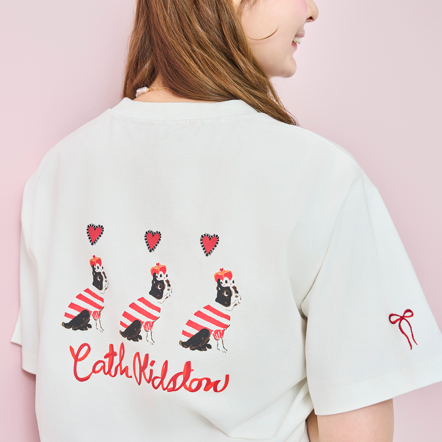 オーバーサイズTシャツ Border Dog