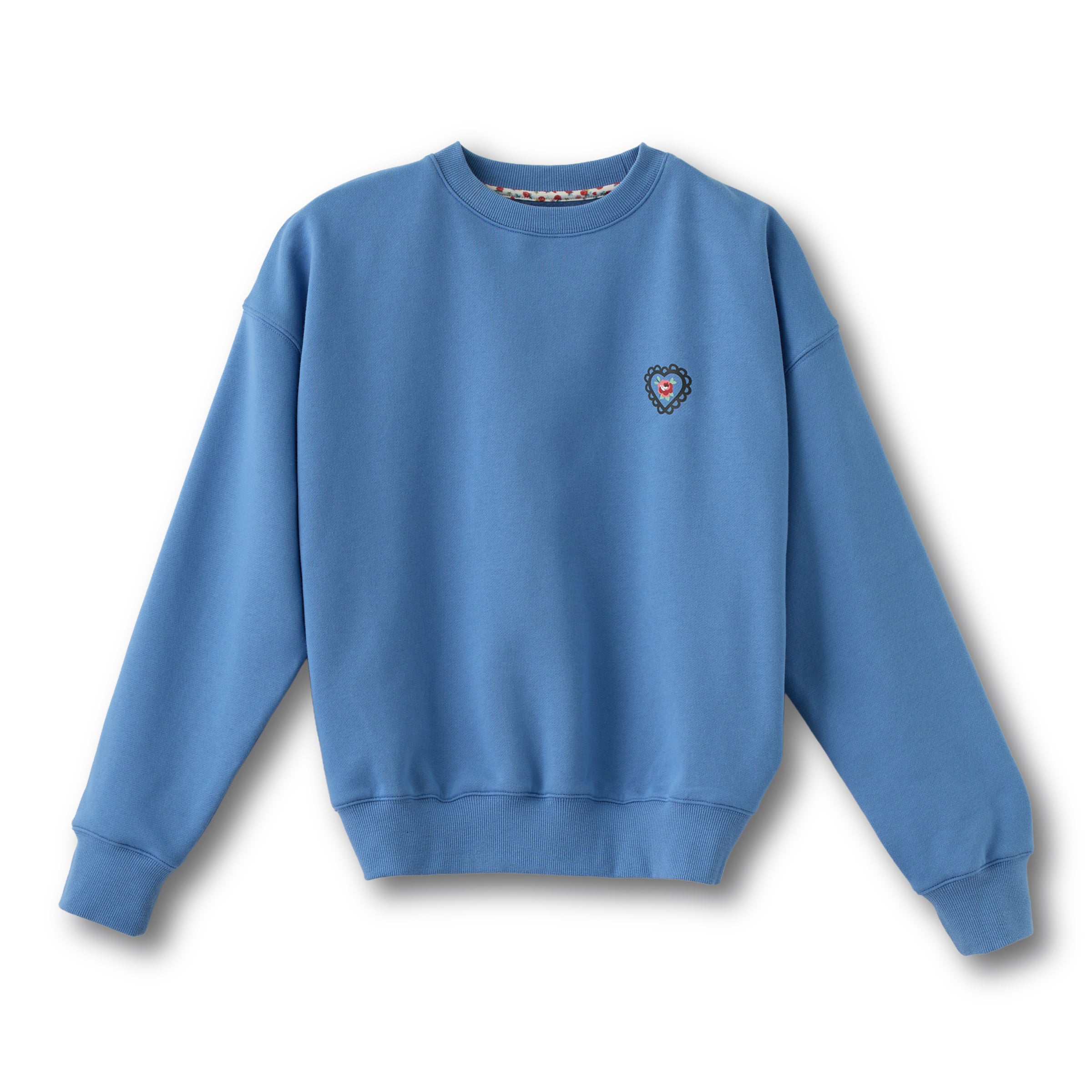 裏起毛スウェットトップス Lace Heart