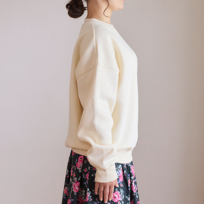 裏起毛スウェットトップス Lace Heart