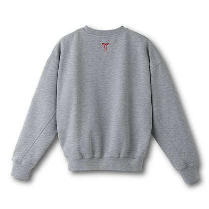 裏起毛スウェットトップス Ribbon Floral