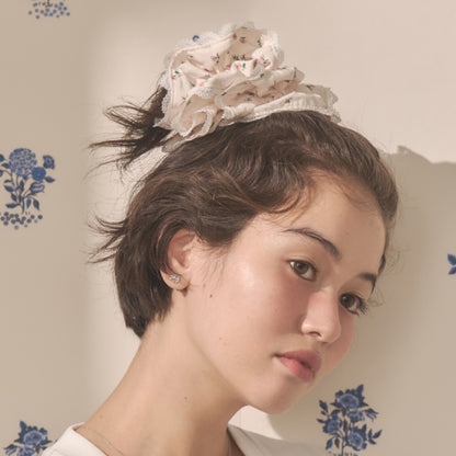 レーストリムシュシュ Lace Sprigs