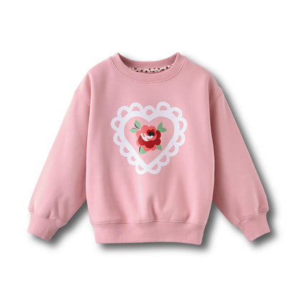 キッズ スウェット Lace Heart