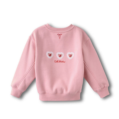 キッズ スウェット Lace Heart