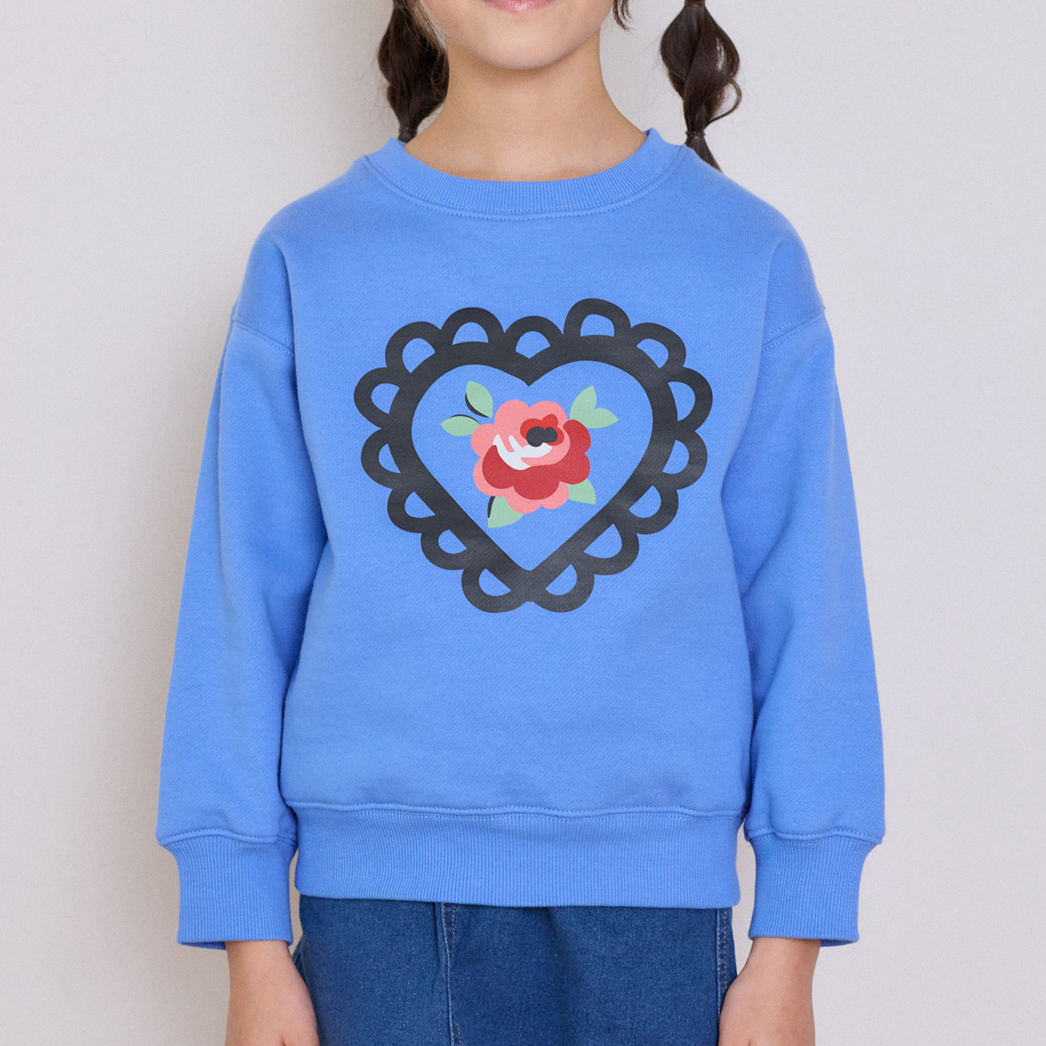 キッズ スウェット Lace Heart