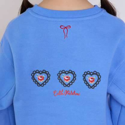キッズ スウェット Lace Heart