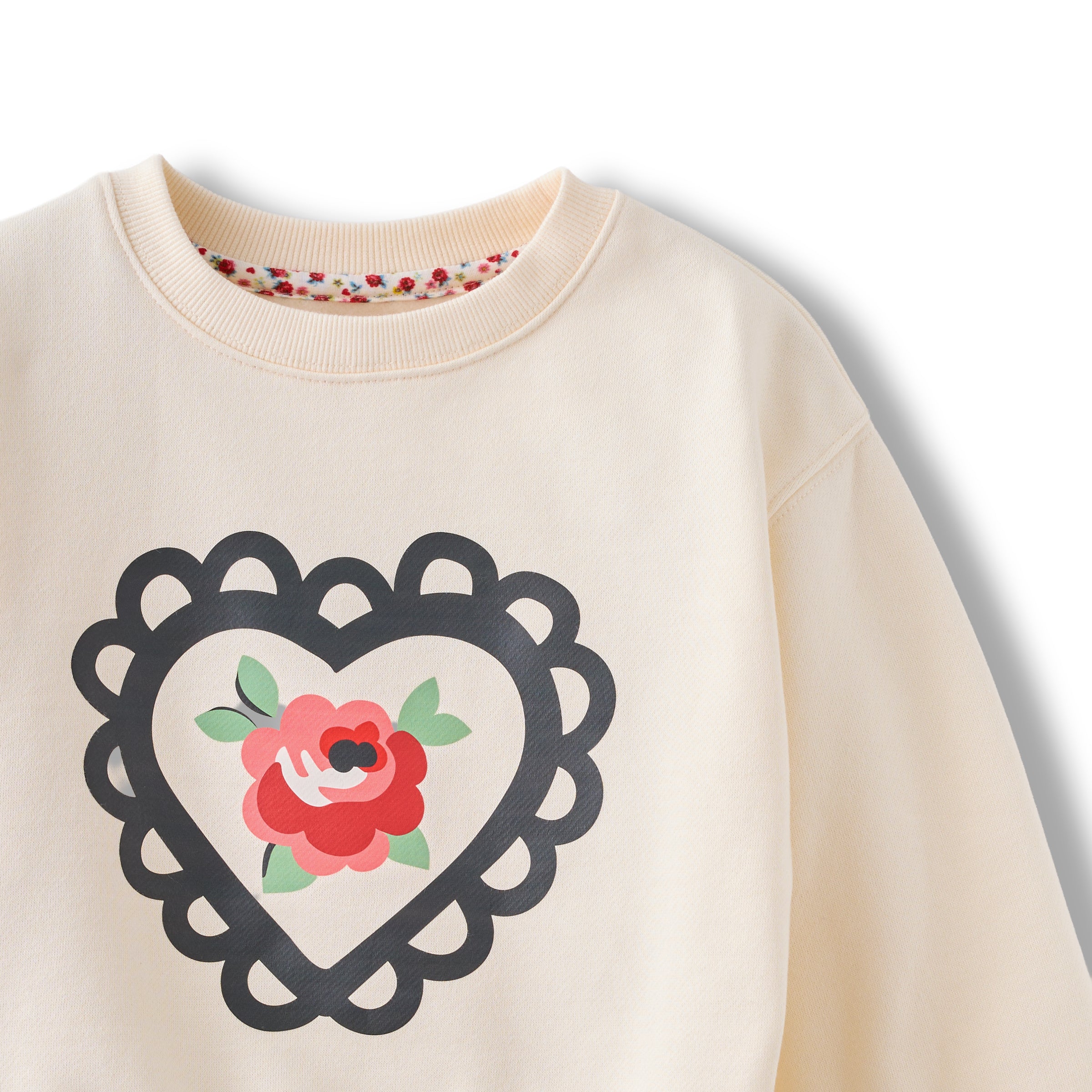 キッズ スウェット Lace Heart