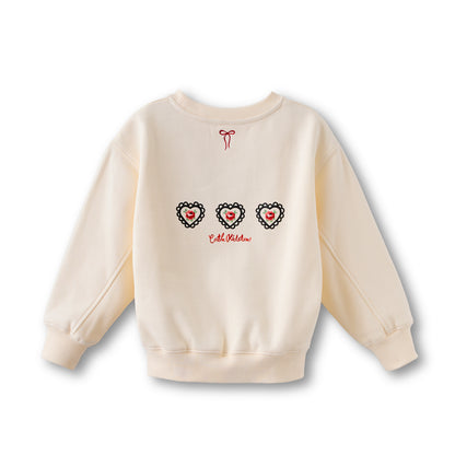 キッズ スウェット Lace Heart