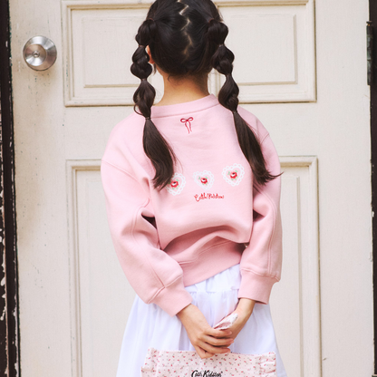 キッズ スウェット Lace Heart