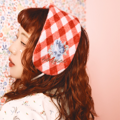 CK×sowa イヤーマフラー Gingham Floral
