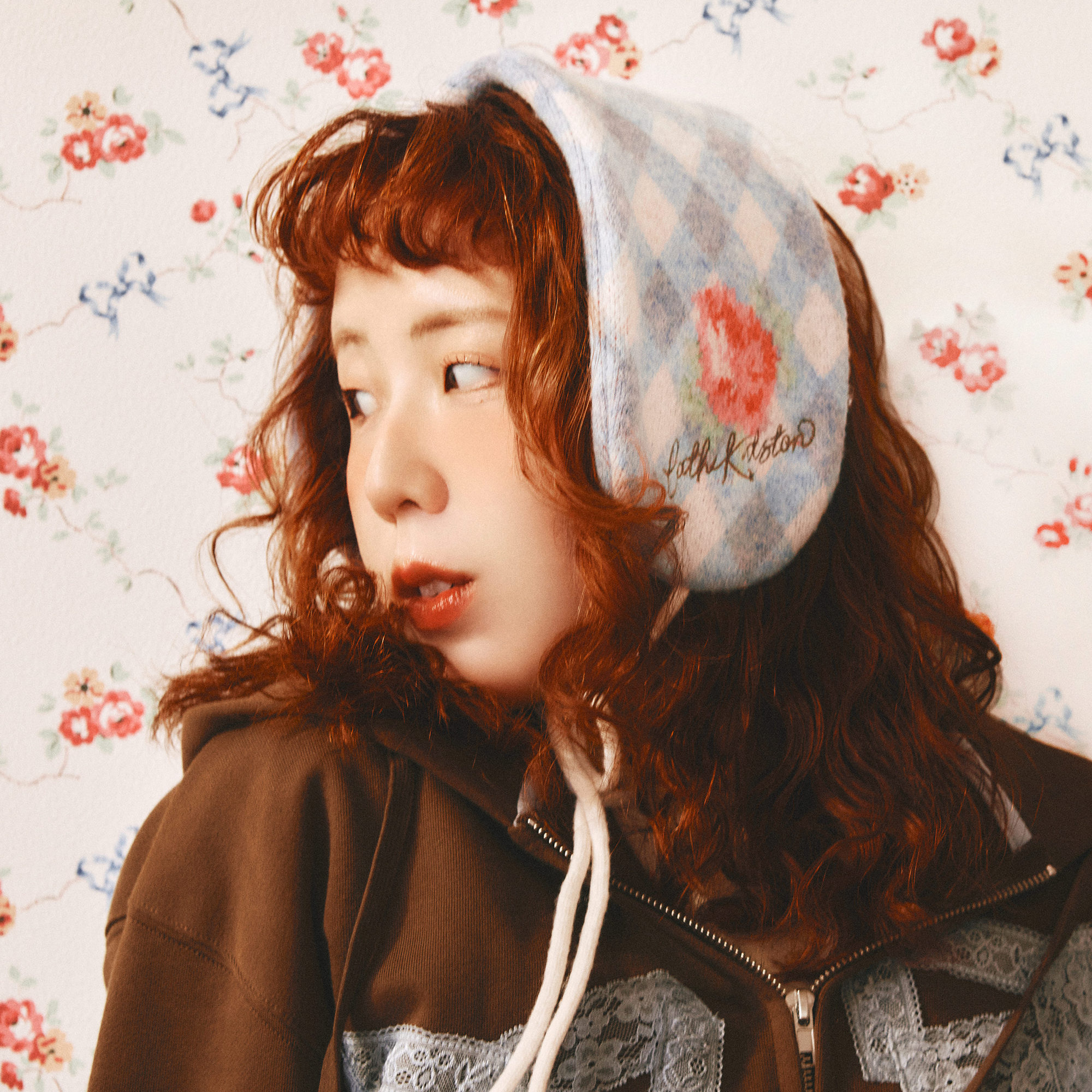 CK×sowa イヤーマフラー Gingham Floral