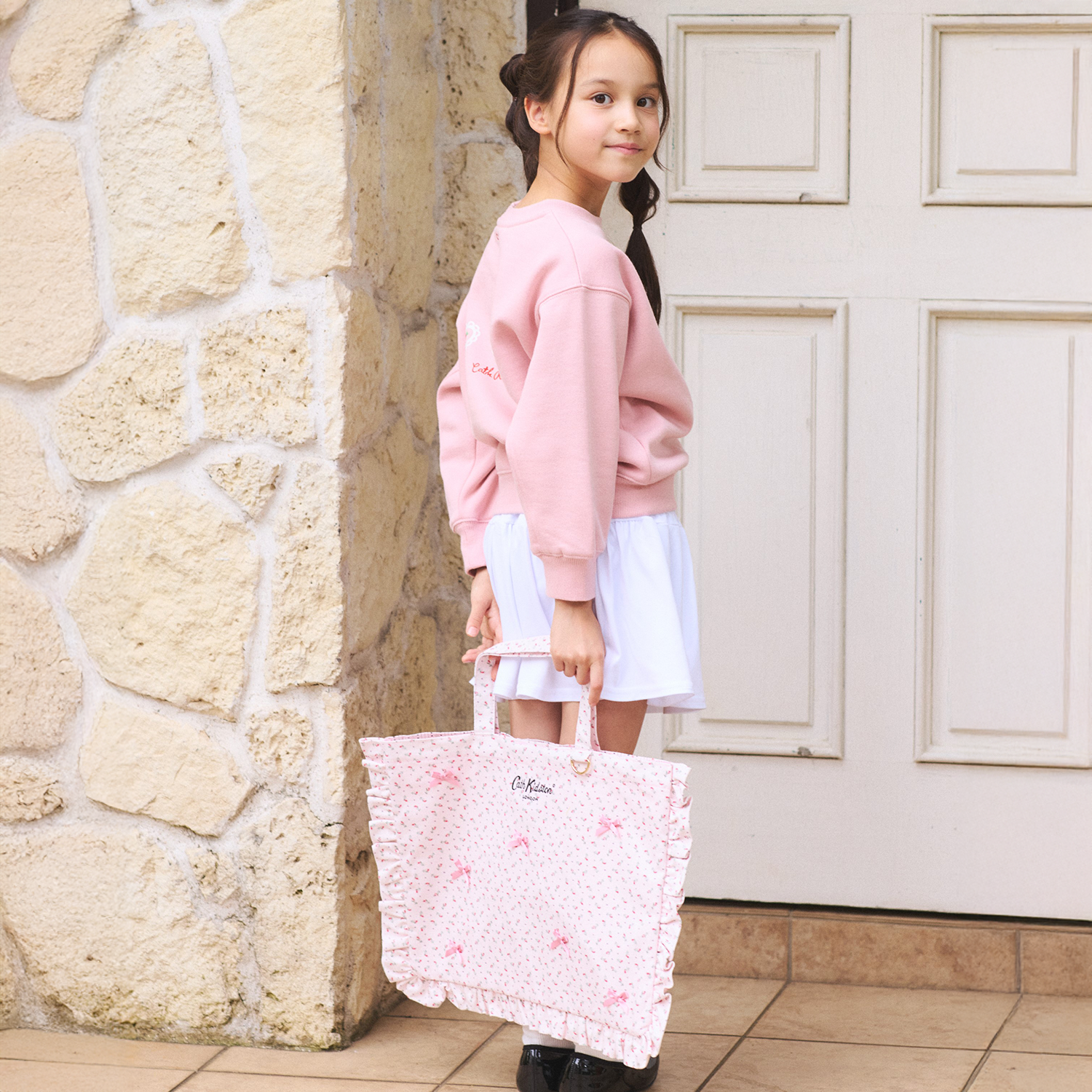 フリルレッスントートバッグ Rose Miniature