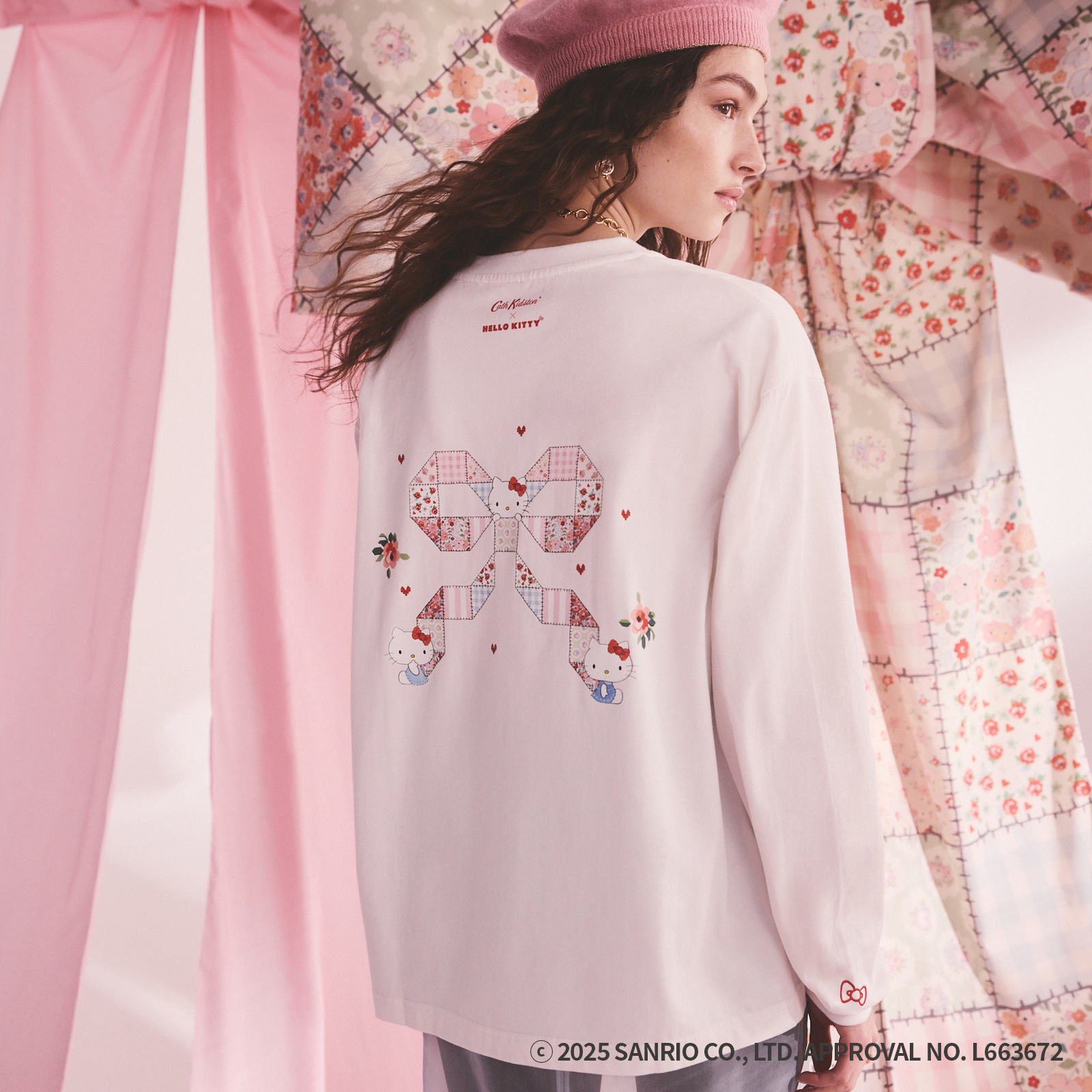 Cath Kidston × Hello Kitty　ロングスリーブTシャツ