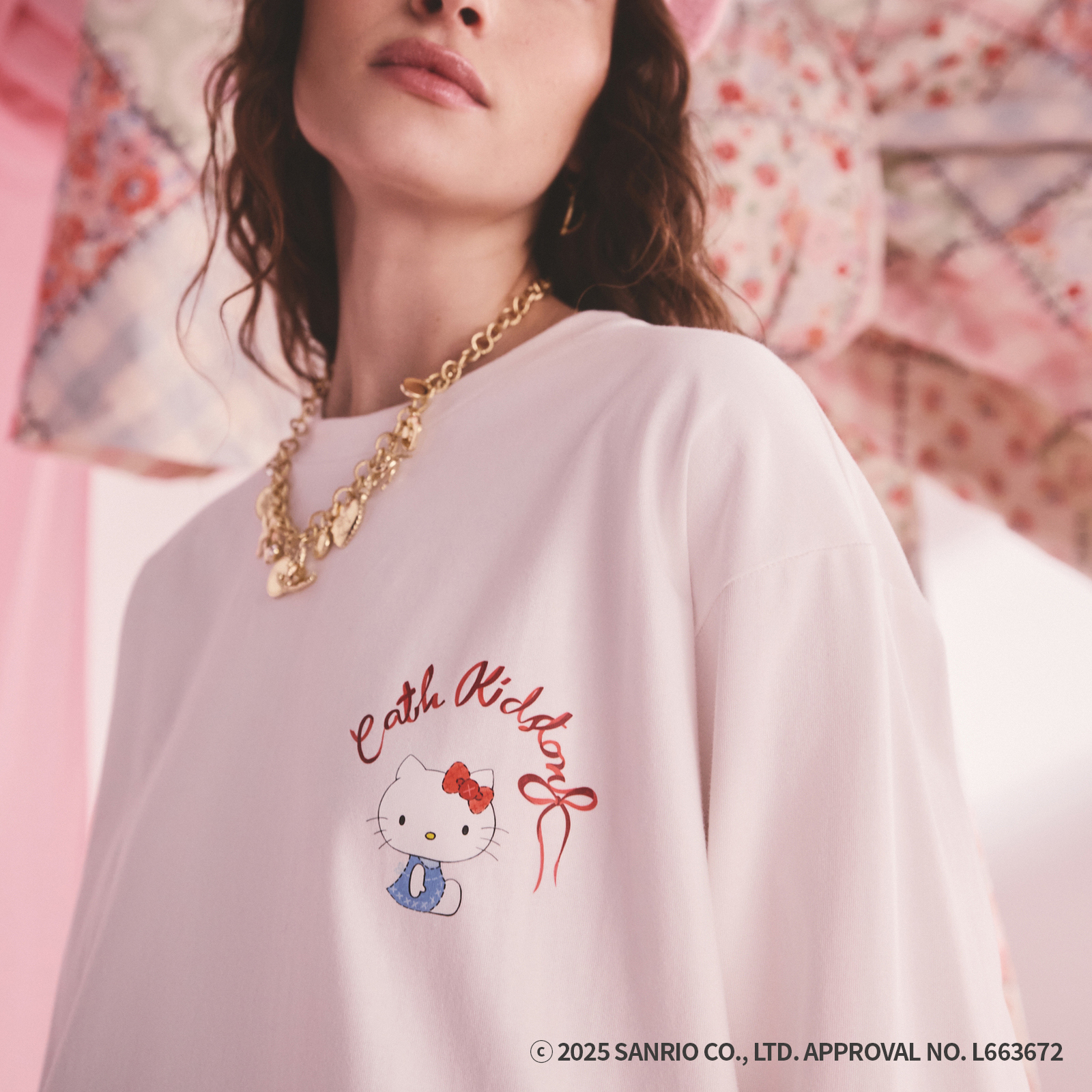 Cath Kidston × Hello Kitty　ロングスリーブTシャツ