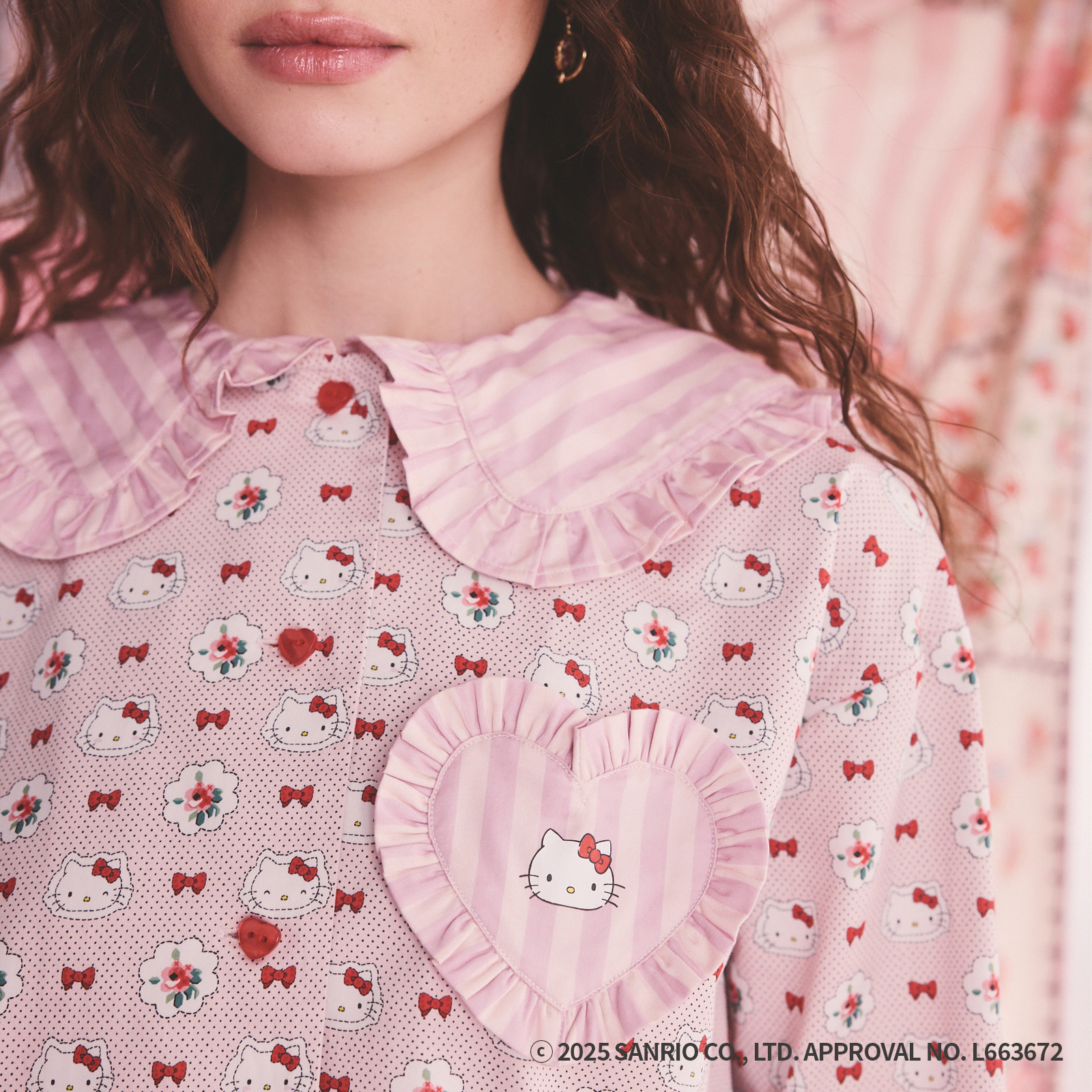Cath Kidston × Hello Kitty　パジャマトップス