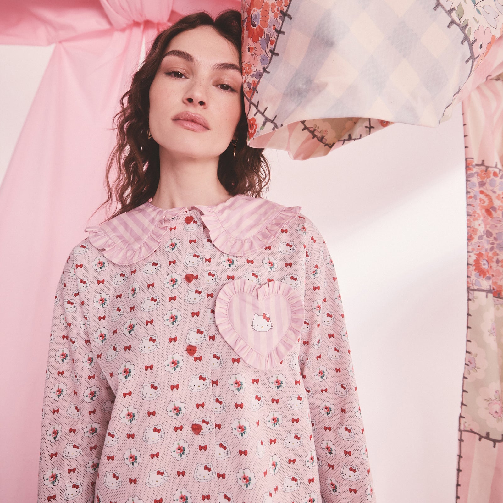 Cath Kidston x Hello Kitty ルームウェア Cath Kidston × Hello Kitty パジャマトップス | Cath Kidston 日本