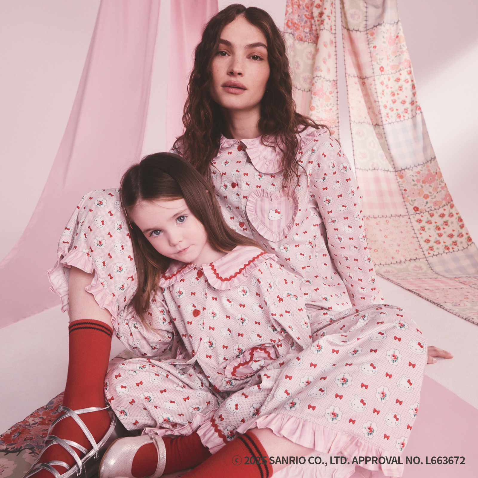 Cath Kidston × Hello Kitty　パジャマパンツ