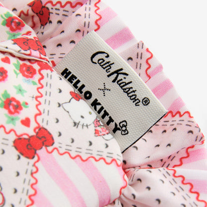 Cath Kidston × Hello Kitty　フリルティッシュポーチ＆マスコットチャームセット Patchwork