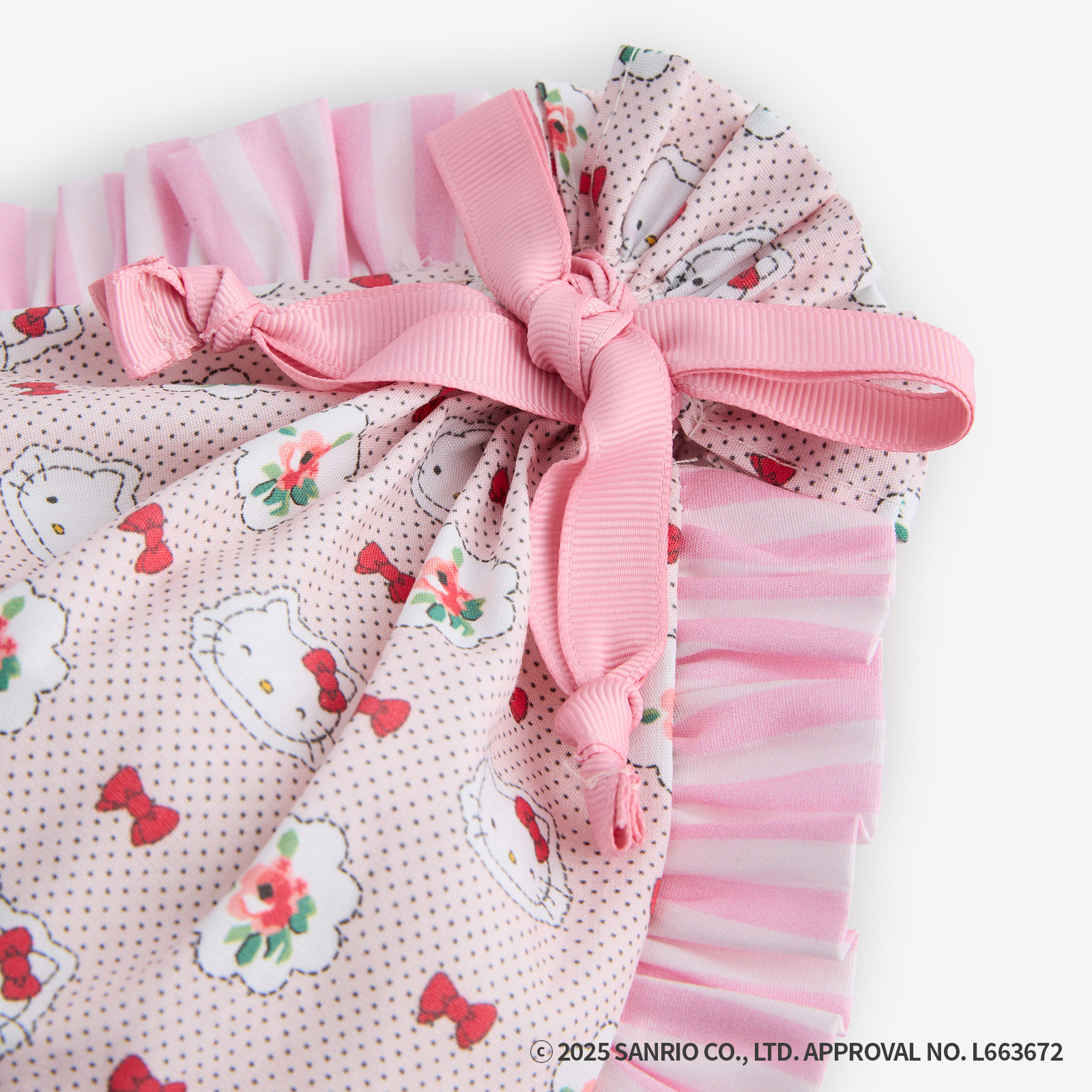 Cath Kidston × Hello Kitty　ドローストリングポーチ Provence