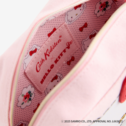Cath Kidston × Hello Kitty　フェイスキャンバスキッズポシェット
