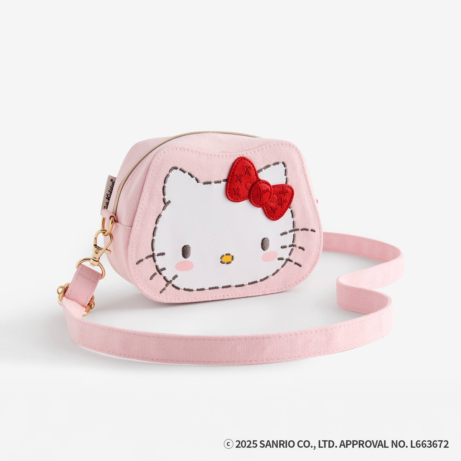 Cath Kidston × Hello Kitty　フェイスキャンバスキッズポシェット
